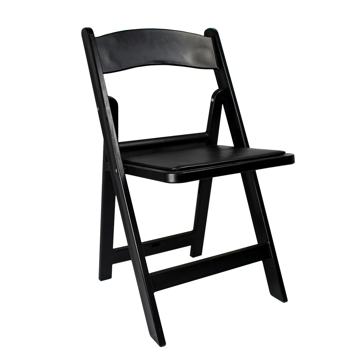 Chair Black Garden With Padded Seat